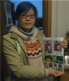 看看吧，其實(shí)照片書是A4尺寸，跟我一起明顯就看不出來了